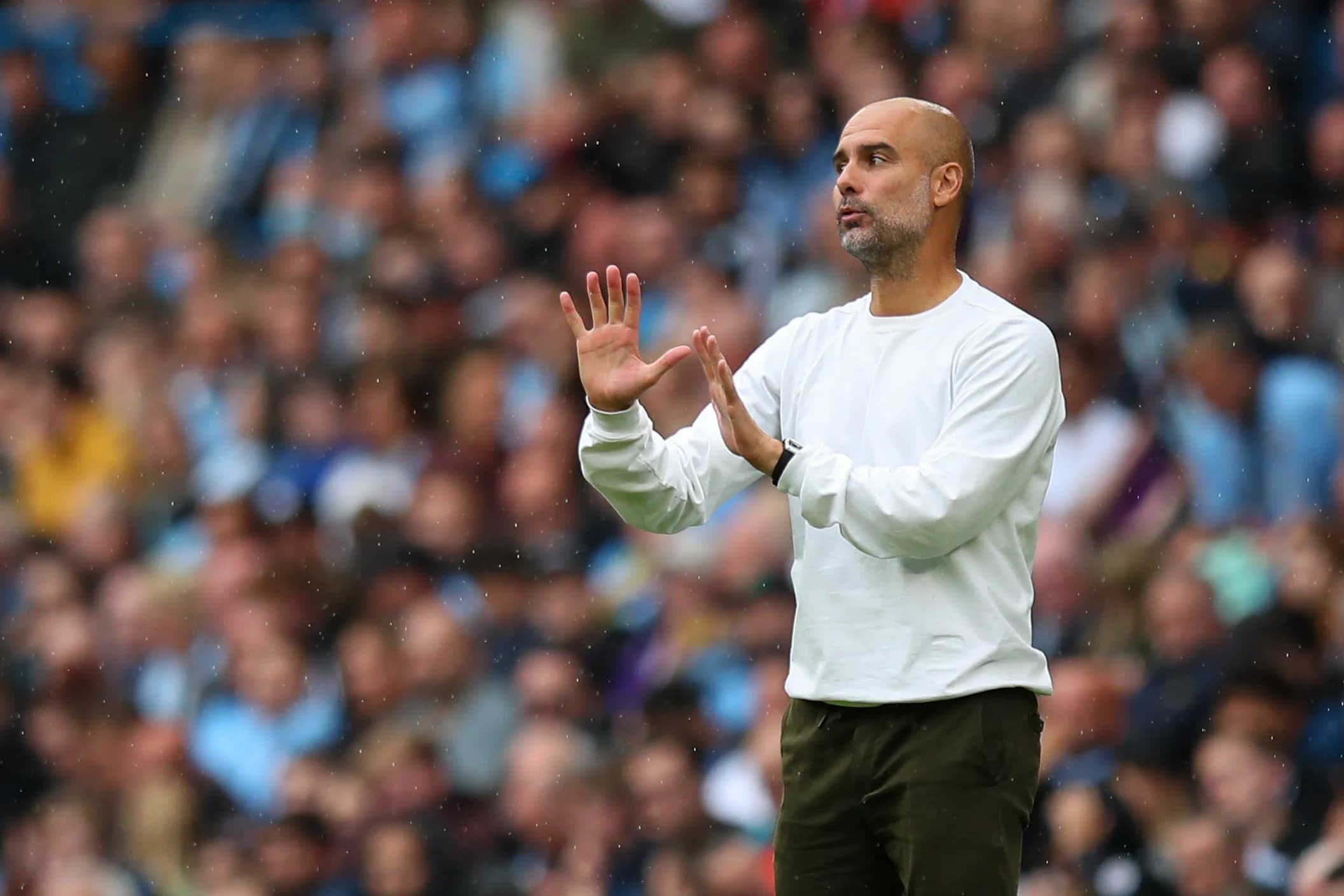 Guardiola está desde 2016 no comando do Manchester City -