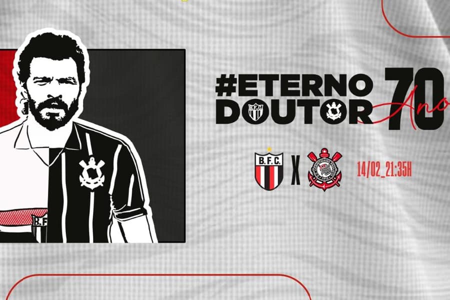 Com patch especial, Botafogo-SP e Corinthians farão homenagens a Sócrates