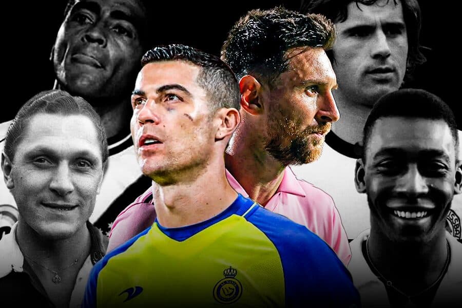 Cristiano Ronaldo e Messi na rota: quantos jogadores marcaram mais de 1000 gols?