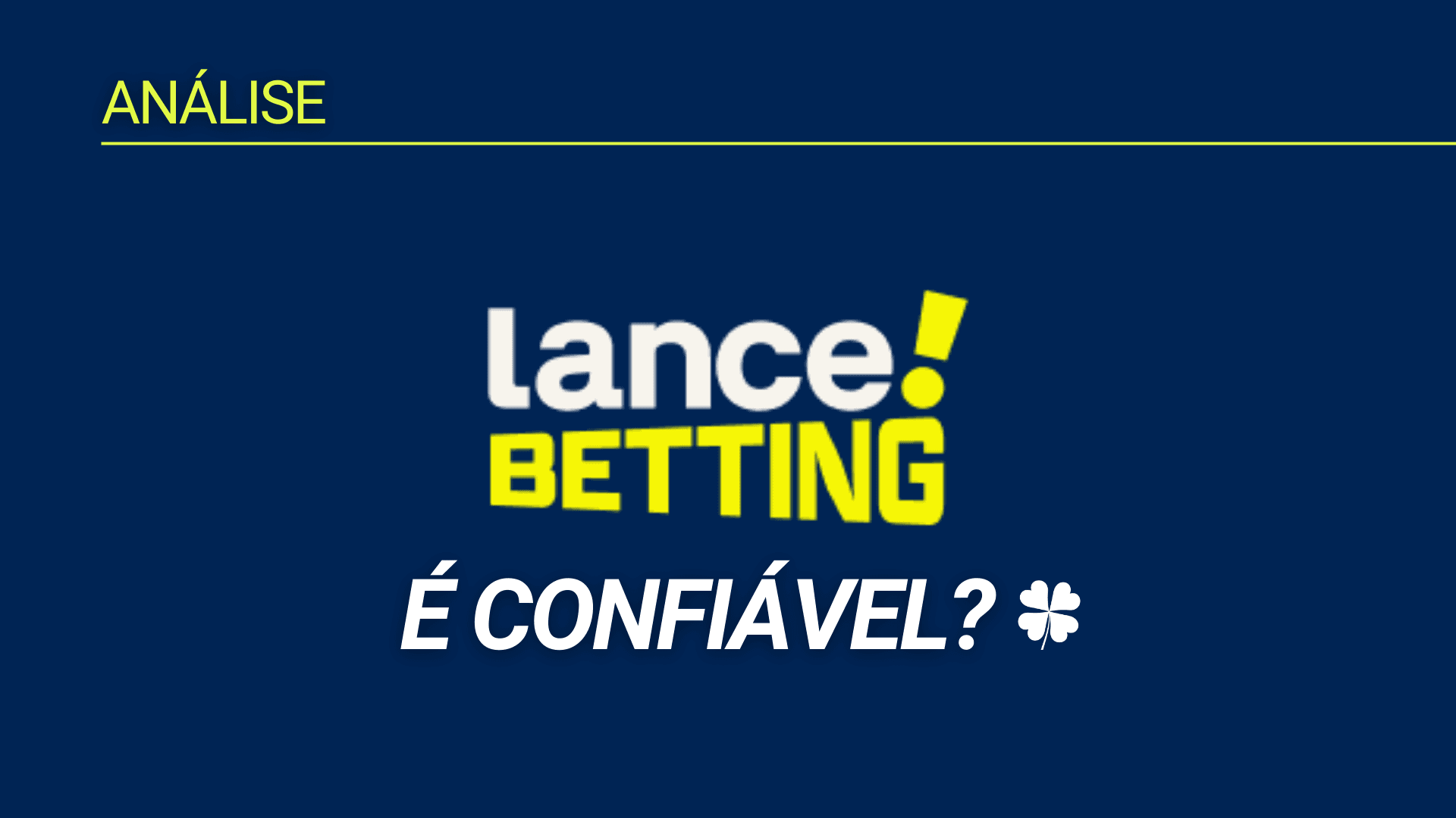 Lance! Betting é confiável? Confira análise completa do site