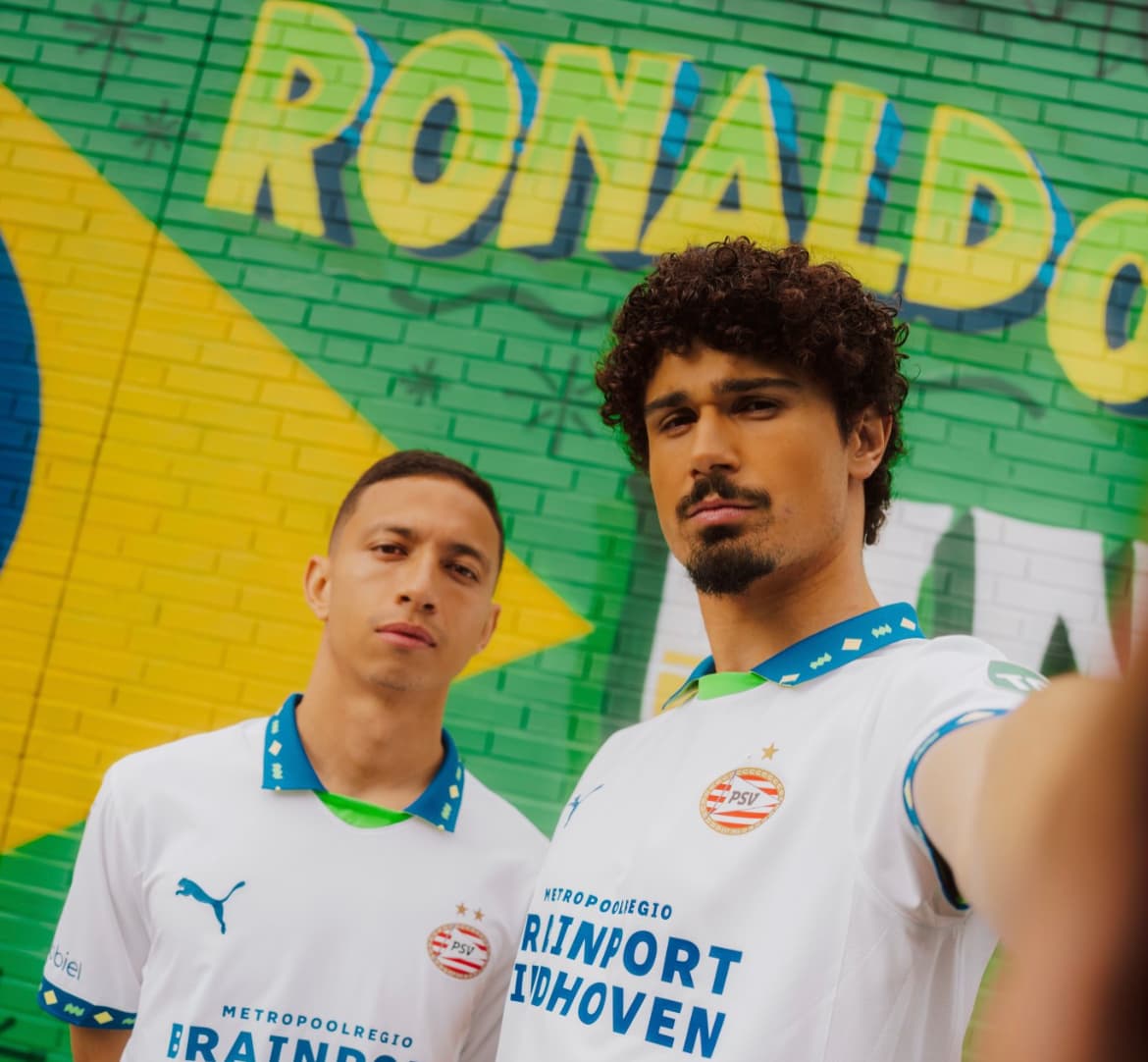 PSV lança camisa em homenagem a craques brasileiros