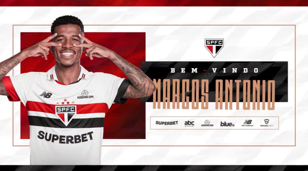 Quem é Marcos Antônio, novo reforço do São Paulo