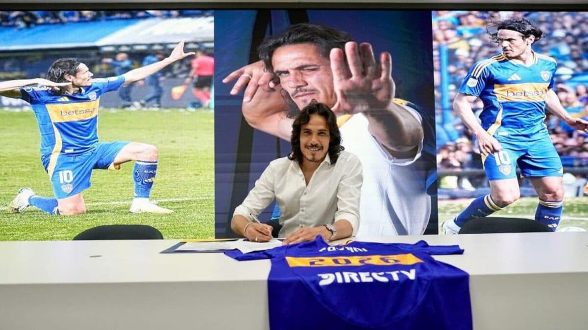 Cavani renova contrato com o Boca Juniors até 2026