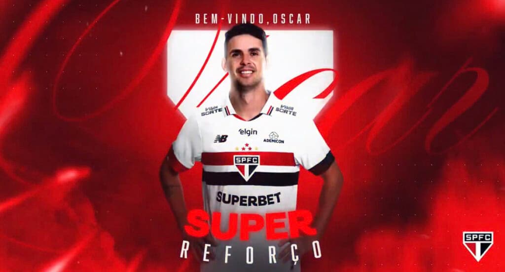 São Paulo anuncia a contratação de Oscar: ‘Super Reforço’