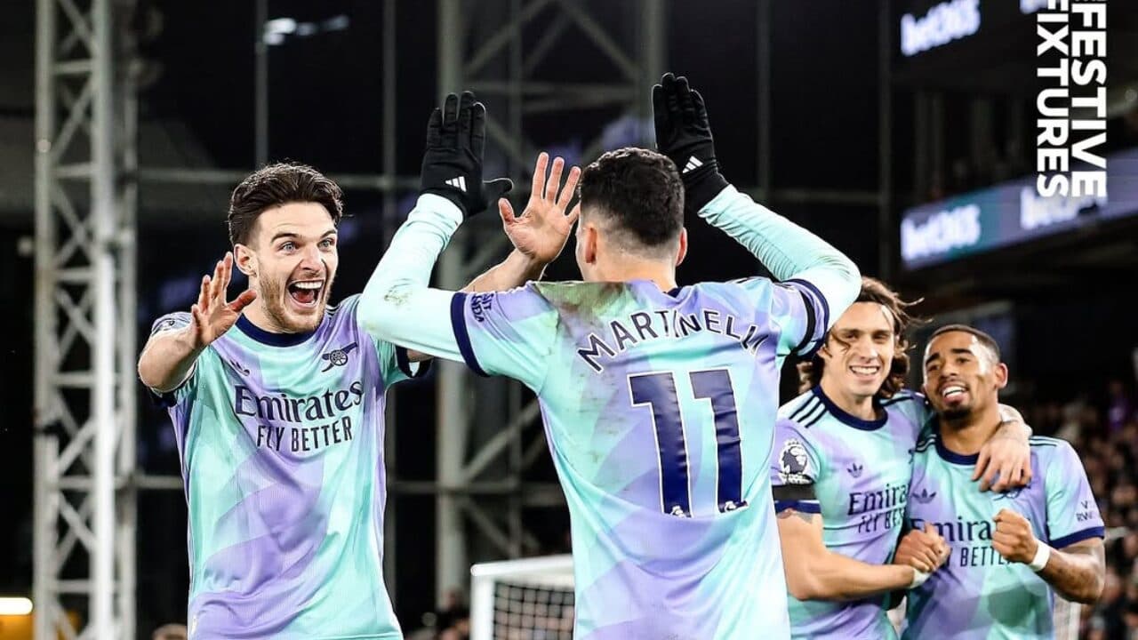 Gabriel Jesus volta a marcar, e Arsenal goleia o Palace pela Premier