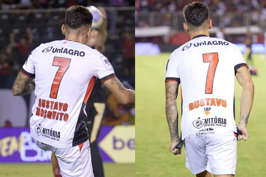 Gustavo ‘elimina’ Mosquito em ação do Vitória de combate à dengue