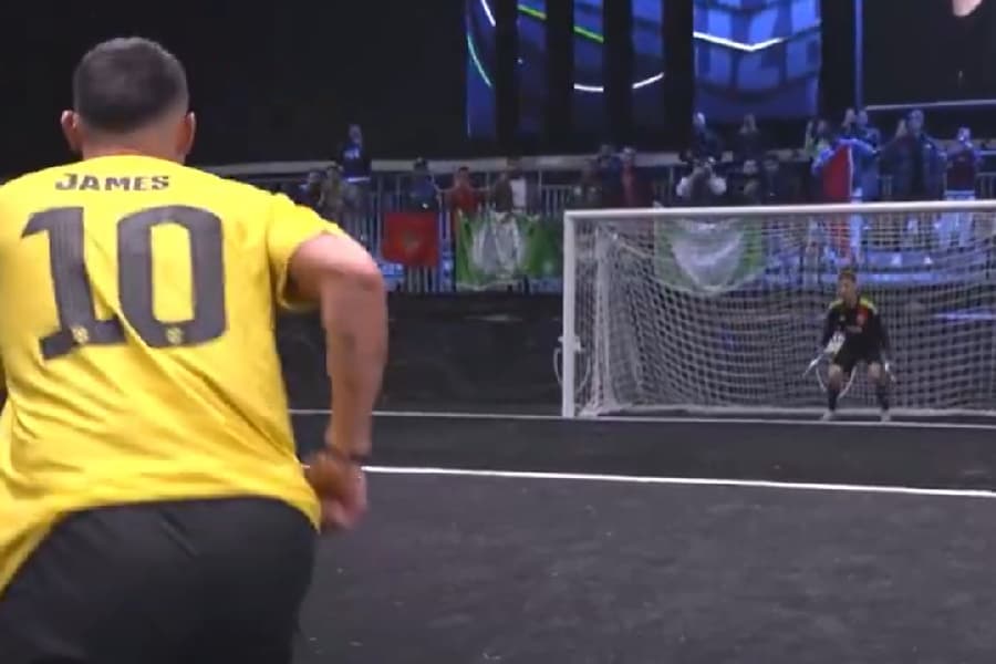 James Rodríguez perde pênalti na Kings League, mas Colômbia avança à semifinal