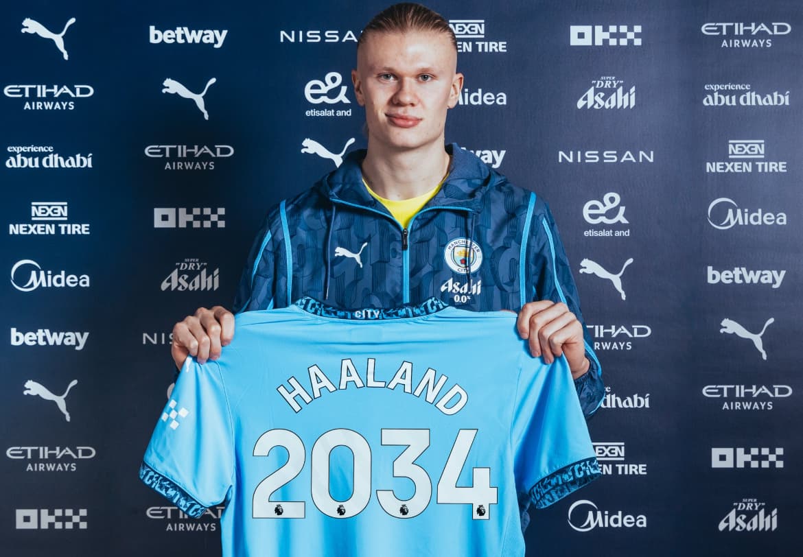 Haaland 2034: os contratos mais longos da atualidade