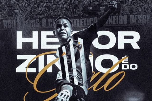 Heitorzinho das Canetas, que viralizou com dribles incríveis, treina no Atlético-MG