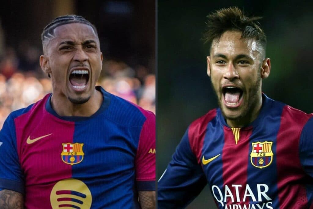 Raphinha iguala melhor temporada de Neymar pelo Barcelona