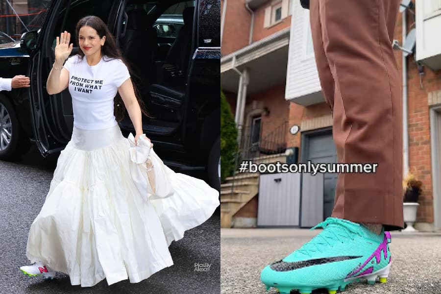Chuteira casual: Rosalía adere à nova moda do TikTok