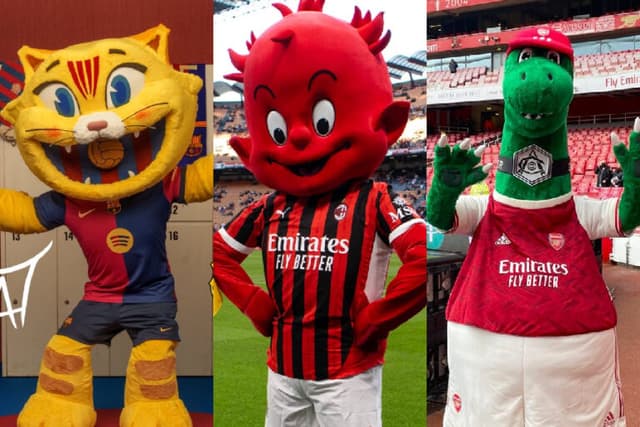 Diabos, toupeira e até pepino: os mascotes dos clubes europeus