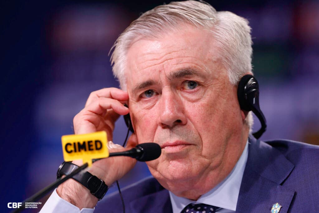 Sem Neymar, Ancelotti anuncia seleção com Kaio Jorge e volta de Paquetá