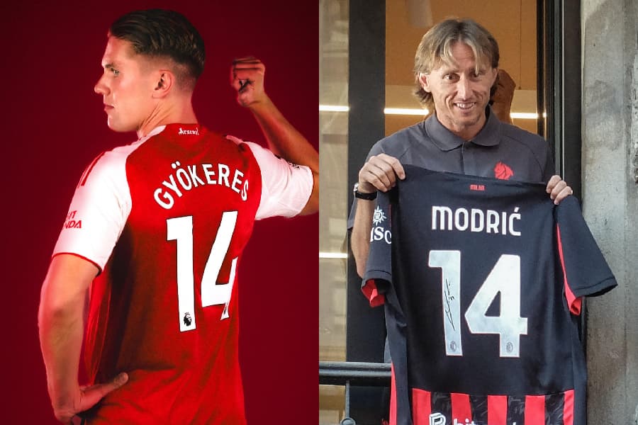 Por que Gyokeres e Modric escolheram camisa 14