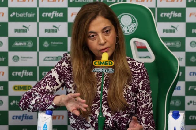 Leila não vai a evento no estádio, mas mantém boa relação com Nubank