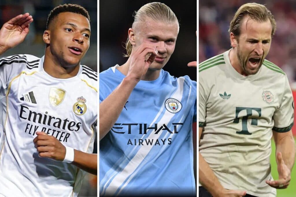 Mbappé, Haaland e Kane têm ótimo início de temporada