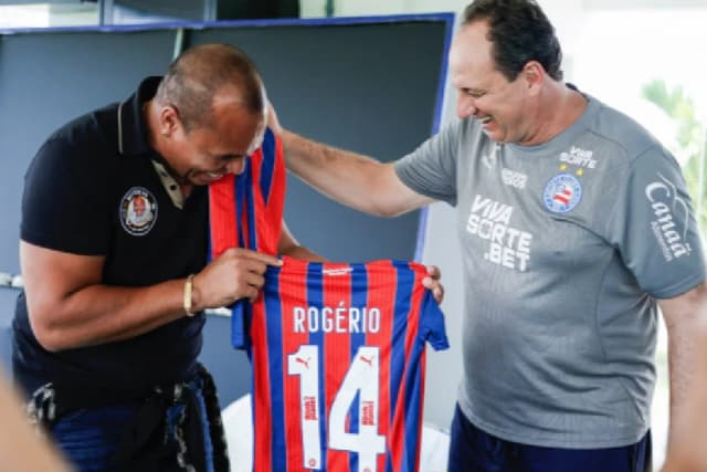 Ídolos do São Paulo, Ceni e Chulapa se reencontram no Bahia