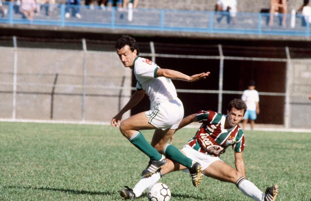 Dorival em ação pelo Palmeiras contra o Fluminense - Acervo/PLACAR