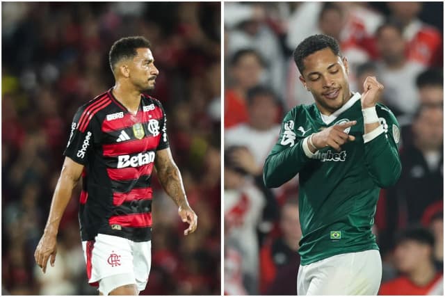 Os desfalques de Palmeiras e Flamengo para jogos atrasados