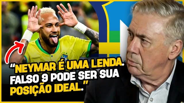 VÍDEO: Ancelotti fala sobre os planos para Neymar na seleção