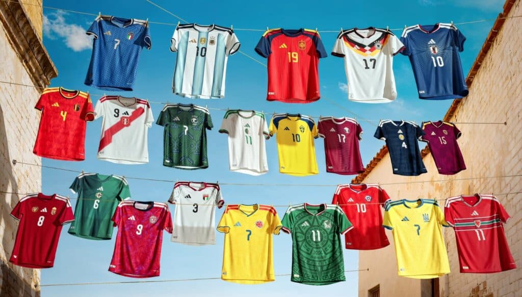 Adidas lança camisas de 22 seleções para a Copa do Mundo 2026