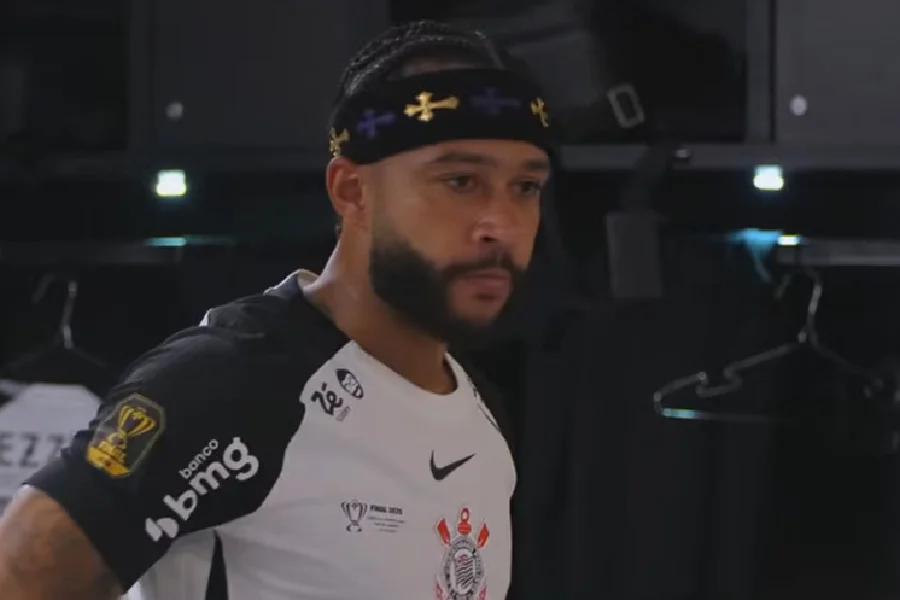 Corinthians mostra discurso empolgante de Memphis antes de título da Copa do Brasil