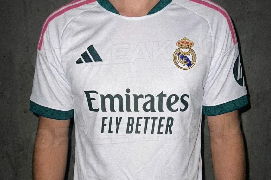 Real Madrid tem nova camisa vazada com detalhes em verde e rosa; veja imagens