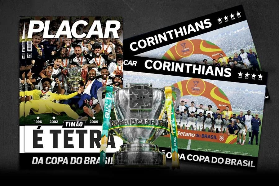 PLACAR lança pôster do Corinthians, tetra da Copa do Brasil