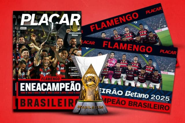 PLACAR lança o pôster do Flamengo, eneacampeão brasileiro