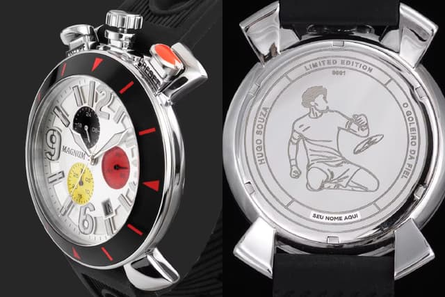 Hugo Souza lança relógio em edição limitada; saiba quanto custa