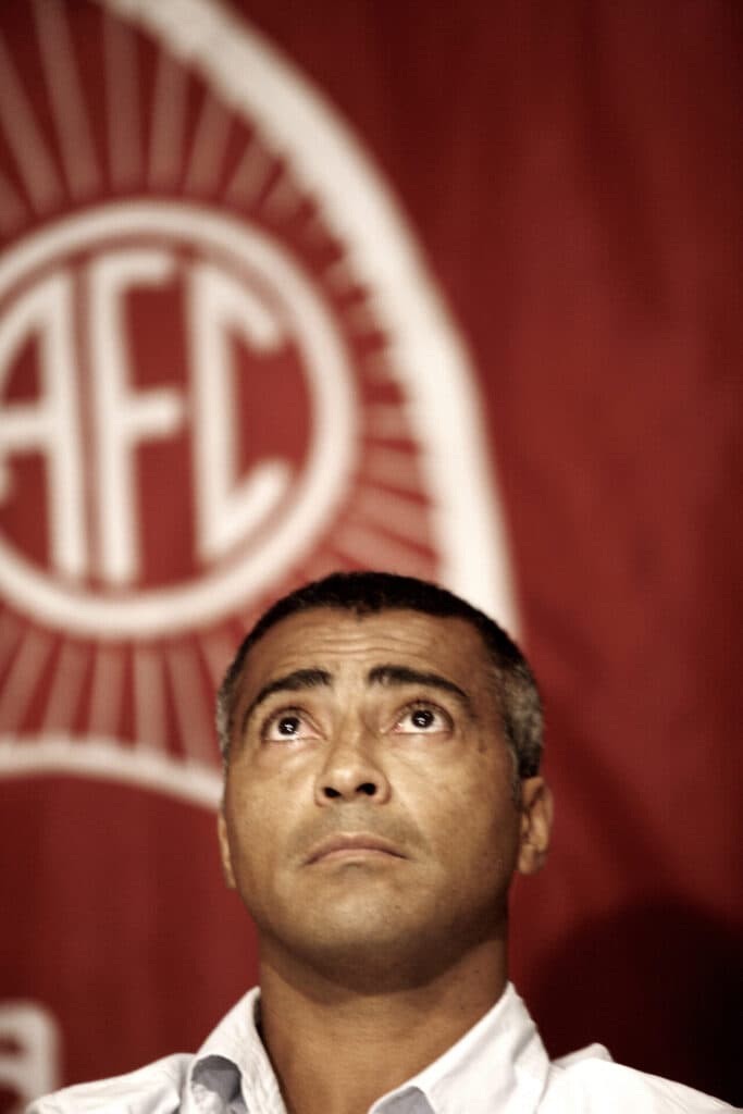 Romário, pelo time do coração do pai, o América-RJ - Daryan Dornelles/PLACAR