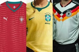 As camisas da Copa do Mundo de 2026