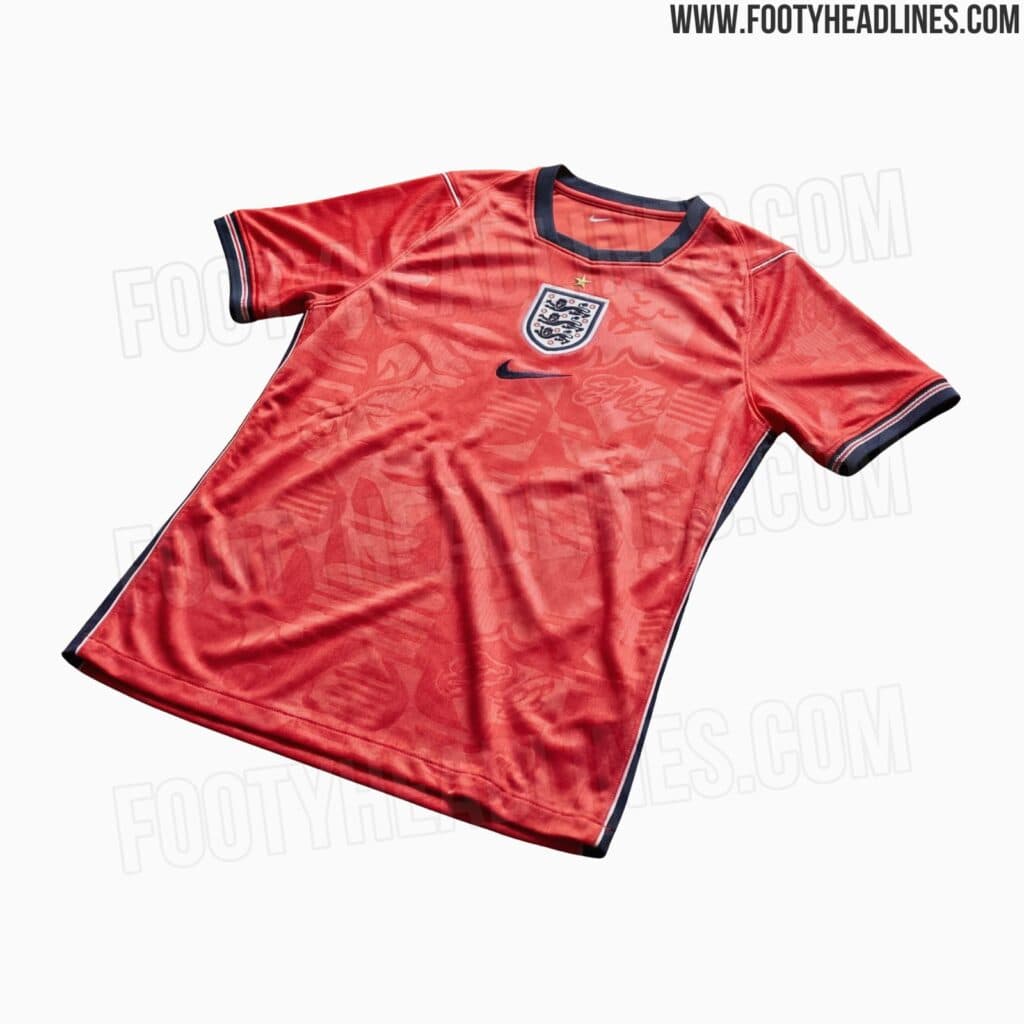 Camisa reserva da Inglaterra - Footy Headlines/Reprodução