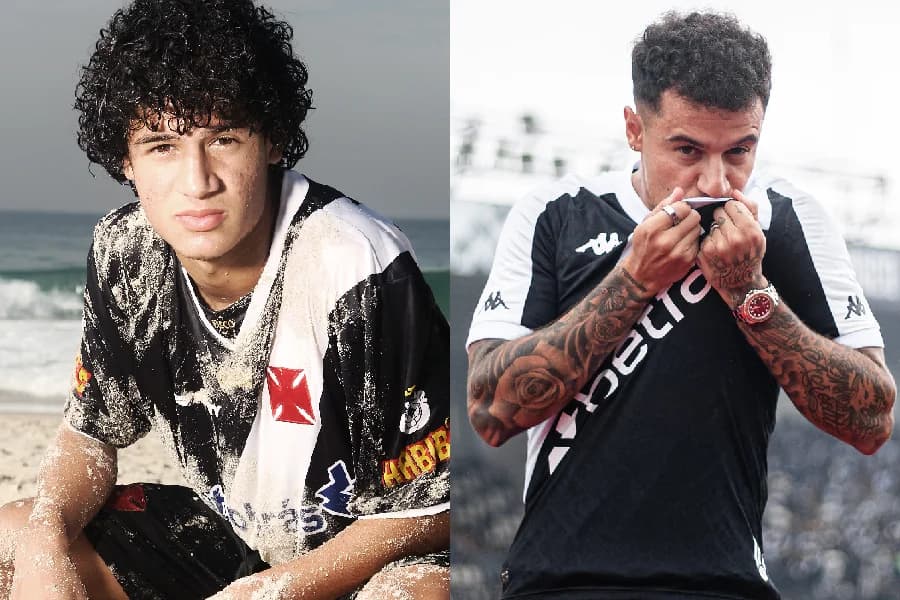 Montagem Philippe Coutinho - Daryan Dornelles e Leandro Amorim/PLACAR e Vasco