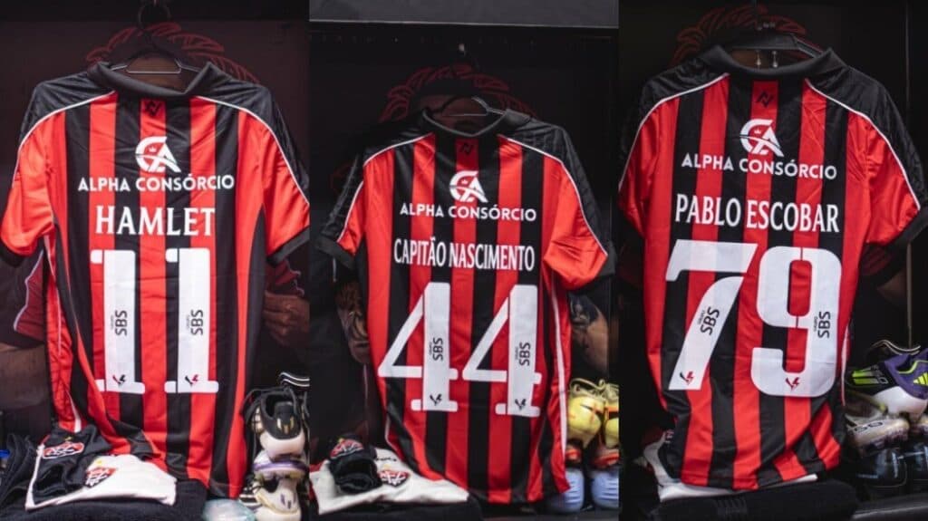 Camisas do Vitória em homenagem a Wagner Moura vão a leilão