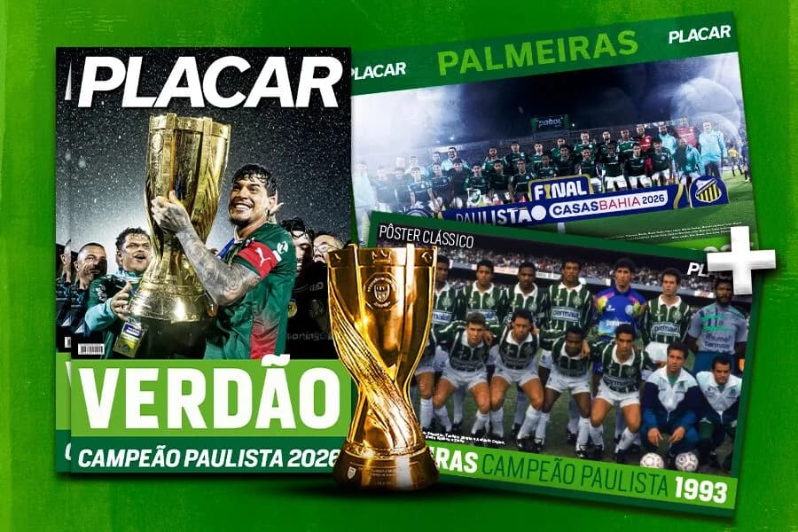PLACAR lança o pôster do Palmeiras, campeão paulista de 2026