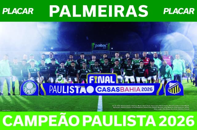 Pôster do Palmeiras: ficha técnica dos jogos do campeão paulista