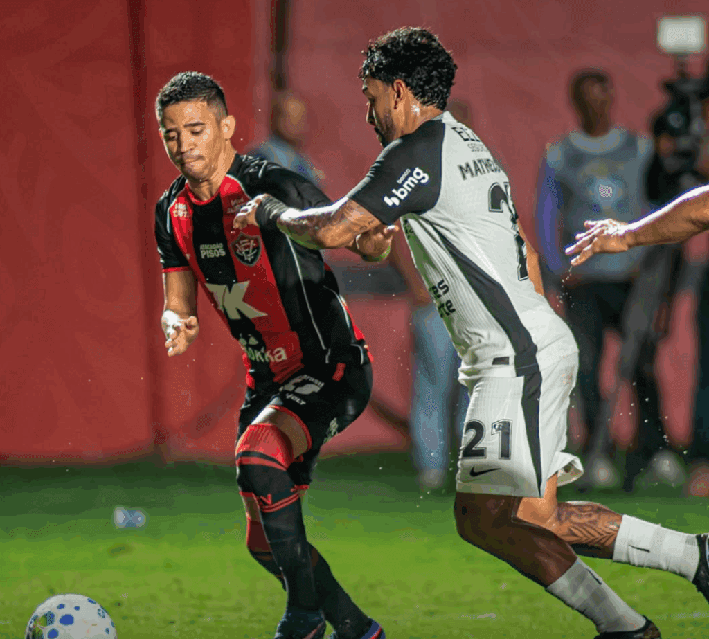 Com apenas um chute a gol, Vitória e Corinthians empatam no Barradão