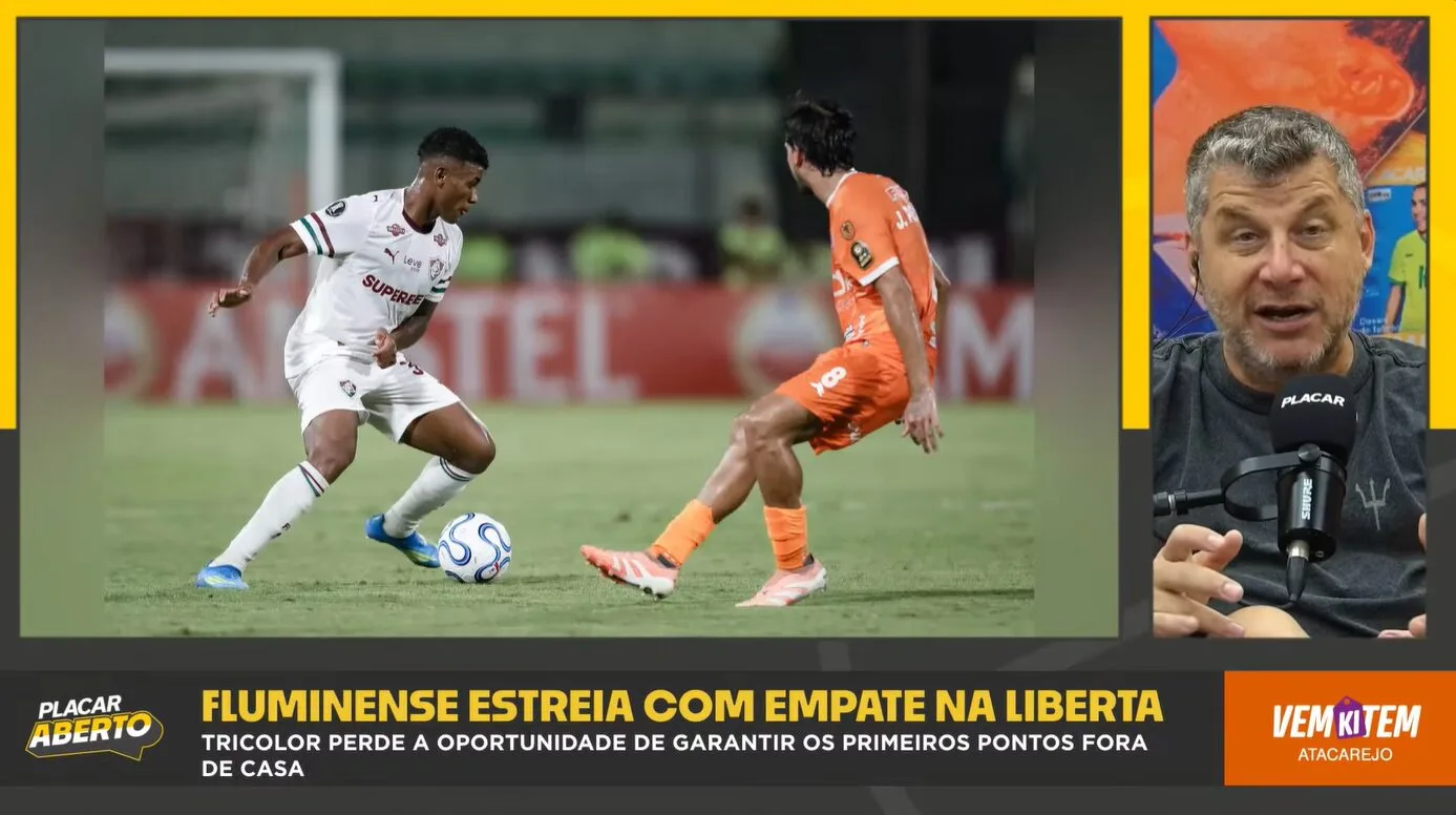 PLACAR Aberto: ‘Fluminense mais uma vez pipocou’, diz José Ilan