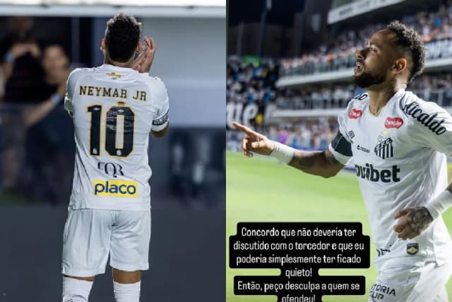 Neymar pede desculpas por bate-boca com torcedor do Santos