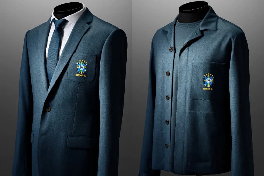 Estilista divulga roupas de viagem da seleção brasileira; veja fotos