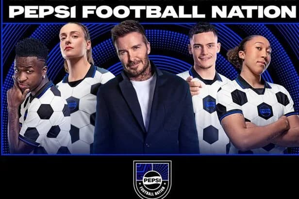 Pepsi lança projeto com Vinicius Jr. e David Beckham