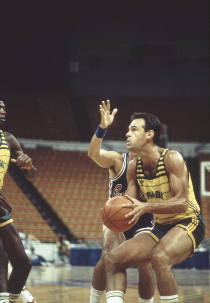 Oscar, da seleção, nos jogos Panamericanos de Indianápolis de 1987 - Sergio Berezovsky/Placar