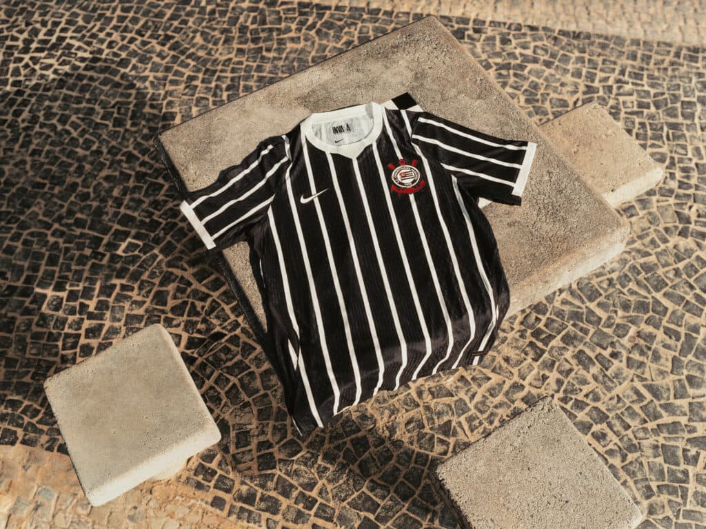 Imagens da campanha de lançamento da camisa 2026 do Corinthians - Divulgação/Nike