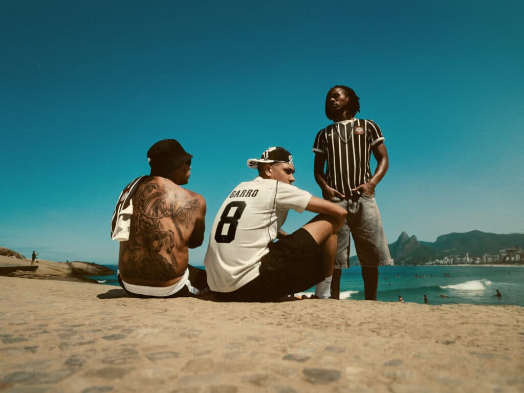 Imagens da campanha de lançamento da camisa 2026 do Corinthians - Divulgação/Nike