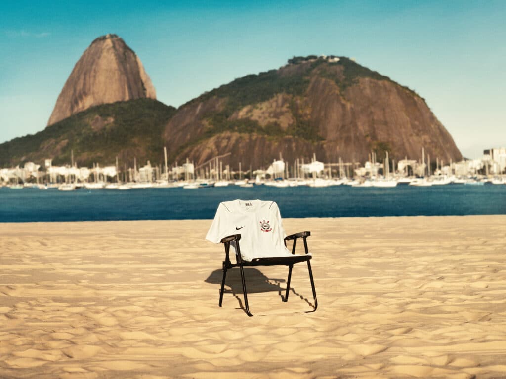Imagens da campanha de lançamento da camisa 2026 do Corinthians - Divulgação/Nike