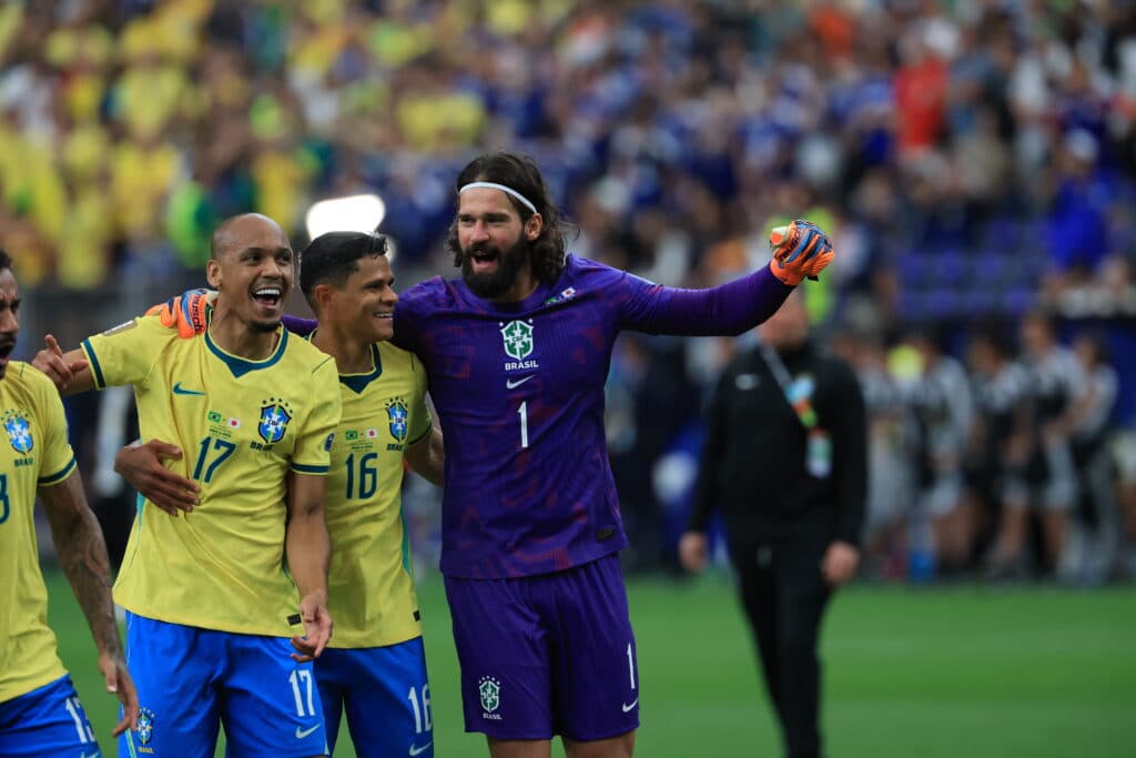 Jogadores da seleção brasileira após vitória contra o Japão - Pier Giavelli / BPA