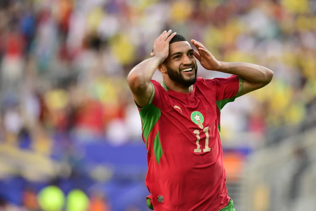 Ismael Saibari fez o gol africano: Brasil e Marrocos se enfrentaram no Metlife Stadium, em Nova Jersey, na abertura do grupo C da Copa do Mundo 2026 - Alexandre Battibugli/PLACAR