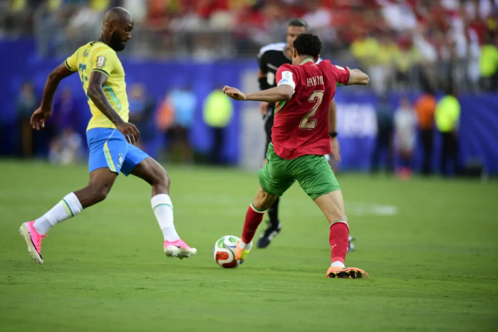 Igor Thiago em ação: Brasil e Marrocos se enfrentaram no Metlife Stadium, em Nova Jersey, na abertura do grupo C da Copa do Mundo 2026 - Alexandre Battibugli/PLACAR