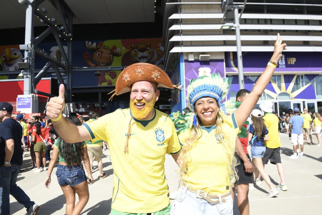 Torcedores no Metlife Stadium para Brasil e Marrocos na abertura do grupo C da Copa do Mundo 2026 - Alexandre Battibugli/PLACAR